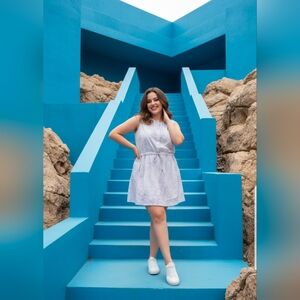 Chic Sleeveless Kids Dress in Light Purple